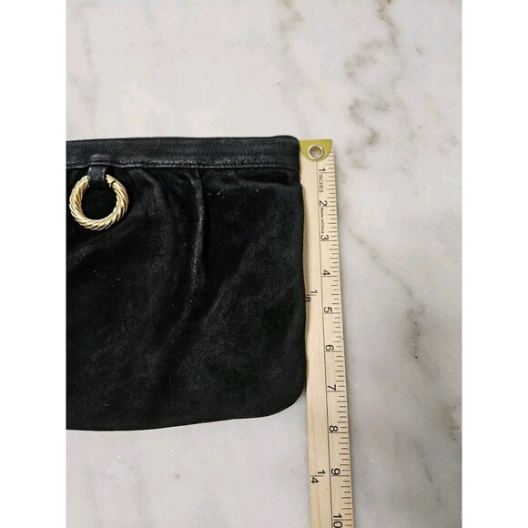 Morris Moskowitz Vintage Satin-Look Black Evening Purse - Picture 3 of 4